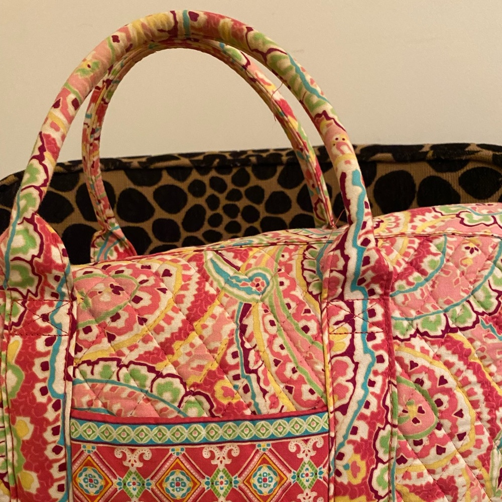 Vera Bradley Capri Melon Duffel Retired Spring 07